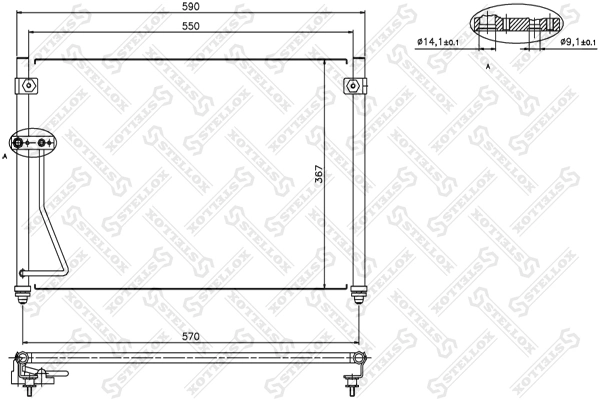 Condensador aire acondicionado Mazda 626 V (GF)