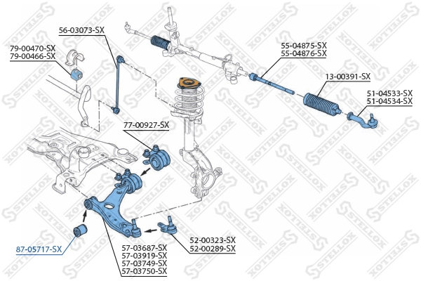 FDBS001 Polcar Silentblock de brazo de suspensión delantero inferior