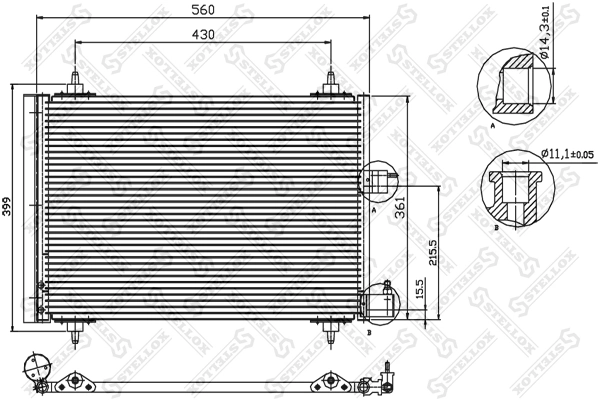Condensador Berlingo  furgoneta (1996-2008) original desde 58,08 €