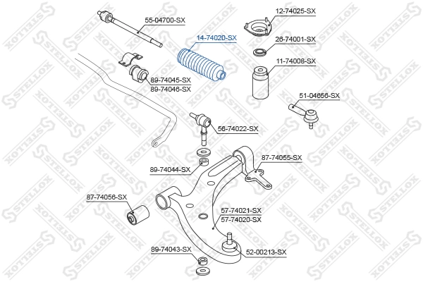 Guardapolvo dirección para Nissan Almera II N16