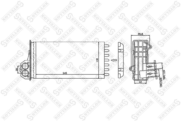 Comprar 6083004 Frig AIR Radiador calefacción