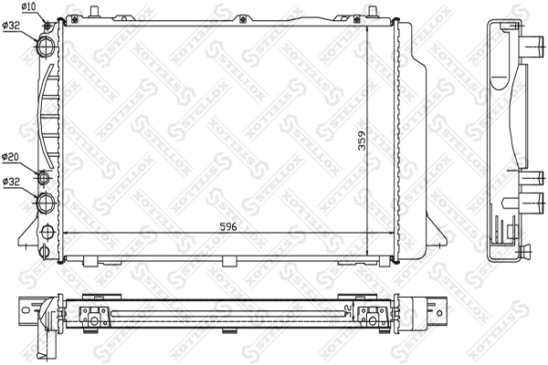 Comprar Radiador de auto 80  8C2