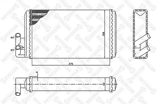 Radiador interior para Audi 100 C4 4A2