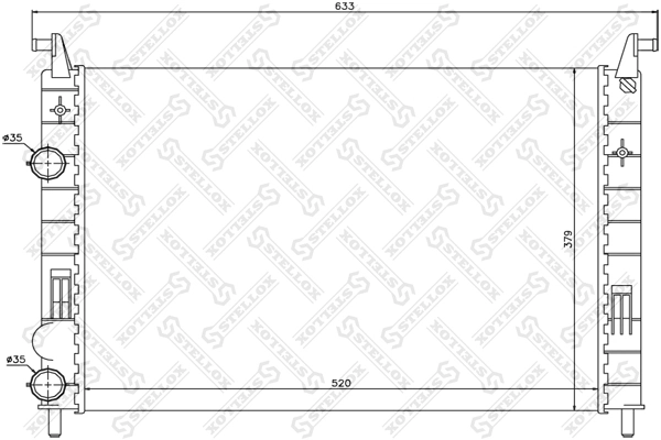 Radiador de água para Fiat Palio  (178BX)