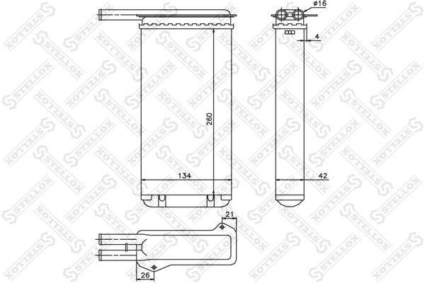 Radiador interior para Ford Escort CLASSIC TOURING ANL