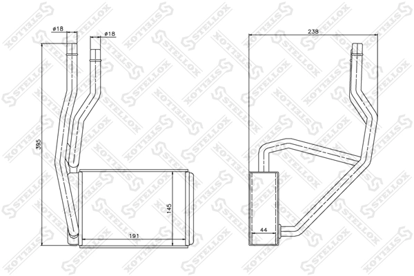 Radiador interior para Ford Fiesta VAN 