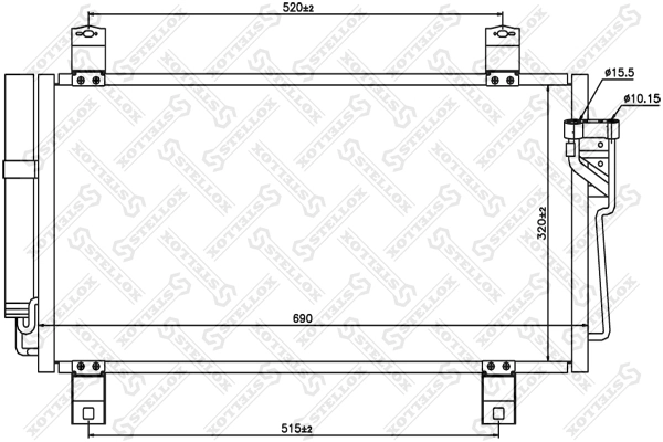 Aire acondicionado capacitor Mazda 6 sedán (GH) (2007 - 2009) precio, desde 91,39 EUR