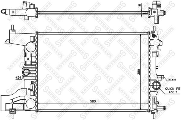 Refrigeración del motor para Chevrolet Orlando  J309