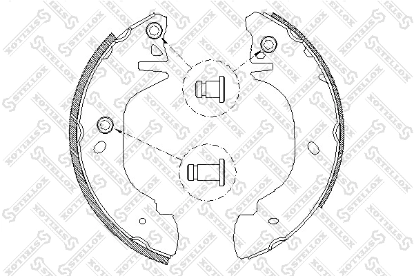 Zapatas de freno traseras Ford Transit  (E)