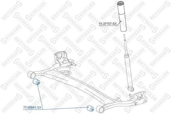 Silentblock trasero Toyota Auris 