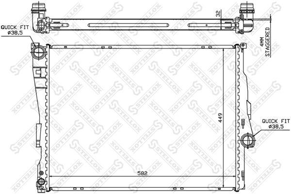 Radiador para BMW 3 E46
