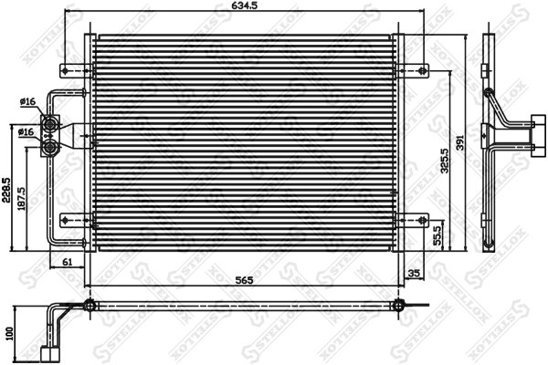 Aire acondicionado capacitor Renault Megane SCENIC monovolumen (JA0, JA1) (1996 - 2001) precio, desde 40,16 EUR
