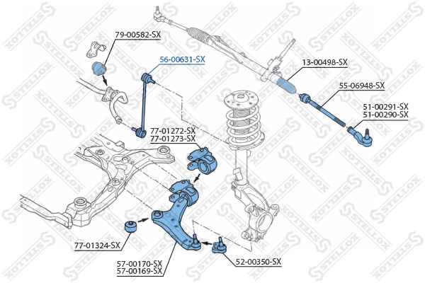 Soporte de la barra estabilizadora delantera Ford Mondeo IV desde 15,25 €