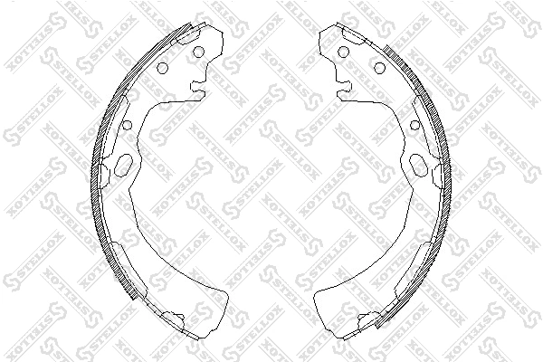 QD0338 Q-top Zapatas de freno de tambor traseras