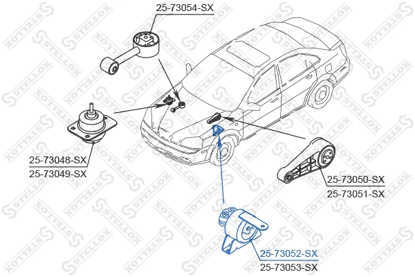 Soporte izquierdo del motor CTR CZKD6 precio, desde 38,41 EUR