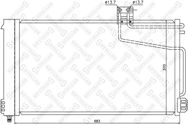 Condensador aire acondicionado para Mercedes C W203
