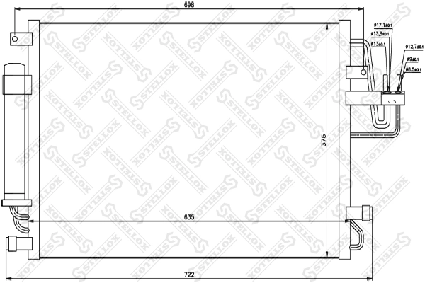 Comprar 168912 Ferrari Condensador de aire acondicionado