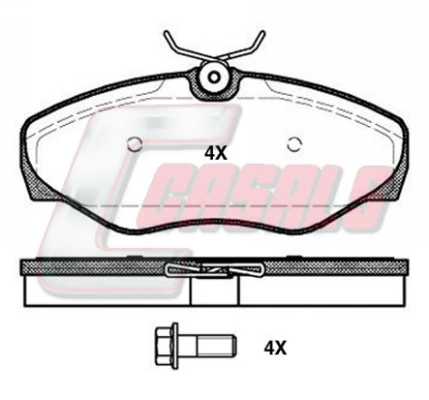 Pastillas de freno delanteras Renault Trafic 2 FL