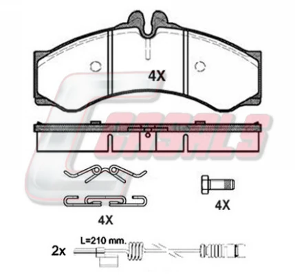 Pastillas freno delanteras Mercedes Sprinter  desde 39,52 €