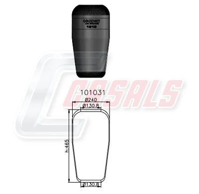 Comprar 916N1 Continental/Siemens Bolsa neumática del eje
