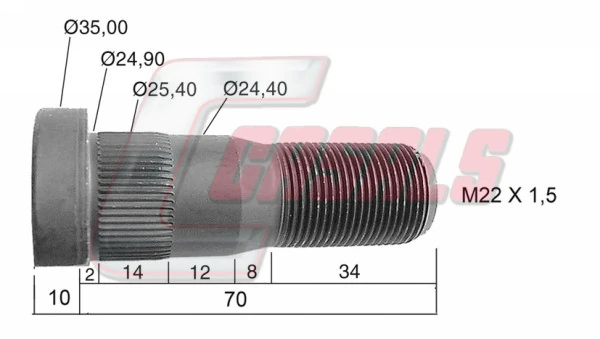 Comprar Tornillo de rueda Renault Trucks MAGNUM   a bajo precio