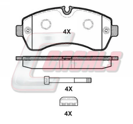 Comprar Pastillas de freno delanteras de disco Mercedes Sprinter  907, 910 a bajo precio