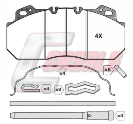 Comprar Pastillas de freno delanteras de disco Renault Trucks MAGNUM   a bajo precio