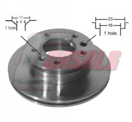 Comprar Freno de disco delantero LT II 2DB, 2DE, 2DK