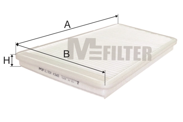 Filtro de habitáculo A2038300118 Mercedes