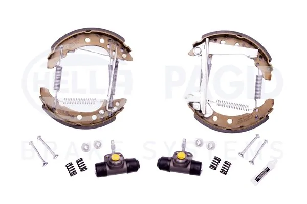 Juego de zapatas de frenos de tambor, con cilindros, completo para Volkswagen Jetta I 16