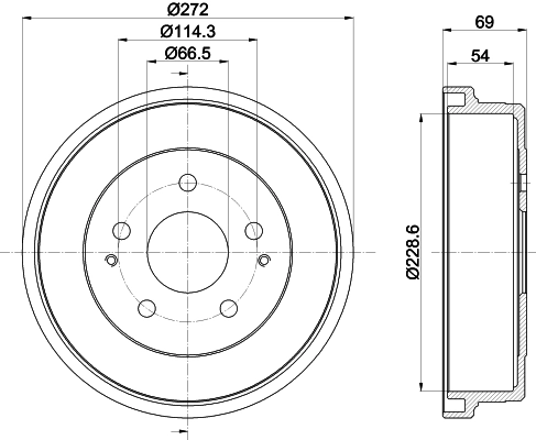  Tambor de freno trasero Daihatsu Terios 2