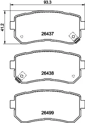 Pastillas traseras Hyundai/Kia 58302J9A80