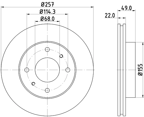 8DD355102651 HELLA Discos