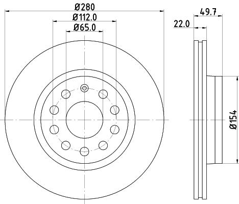 8DD355109561 HELLA Discos