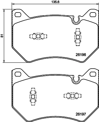 Pastillas de freno delanteras Magneti Marelli PF1240