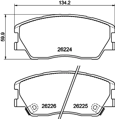 Pastillas freno delanteras KIA Soul III hatchback (SK3) (2019 - 2026) precio, desde 47,75 EUR