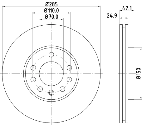 8DD355109241 HELLA Discos