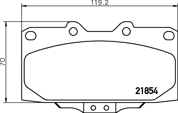 Pastillas de freno 4106021U90 Nissan/Infiniti
