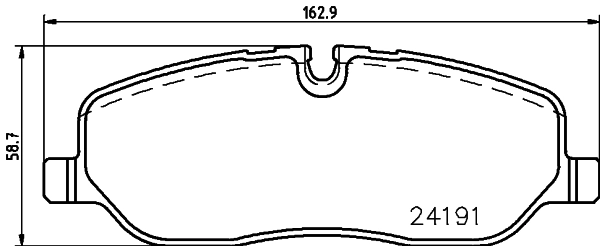 8DB355011971 HELLA Pastillas delanteras