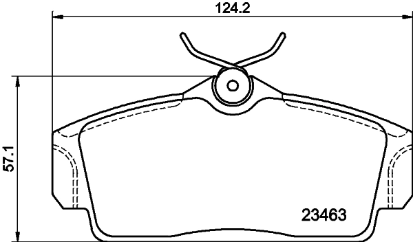 8DB355018441 HELLA Pastillas delanteras