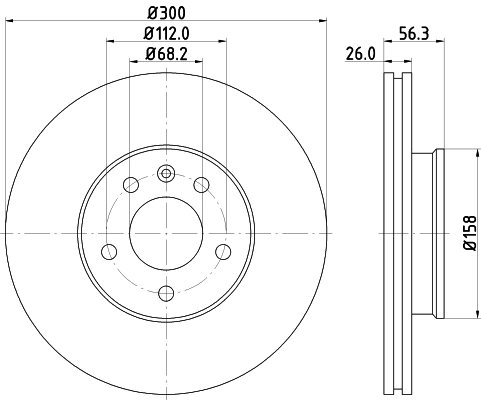8DD355108081 HELLA Discos