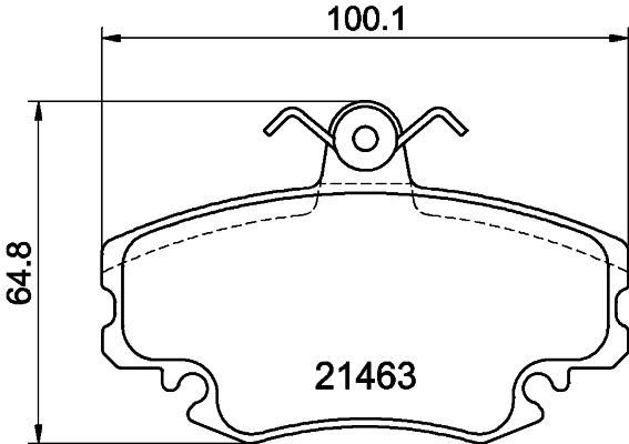 8DB355018131 HELLA Pastillas delanteras