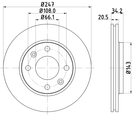 8DD355101801 HELLA Discos