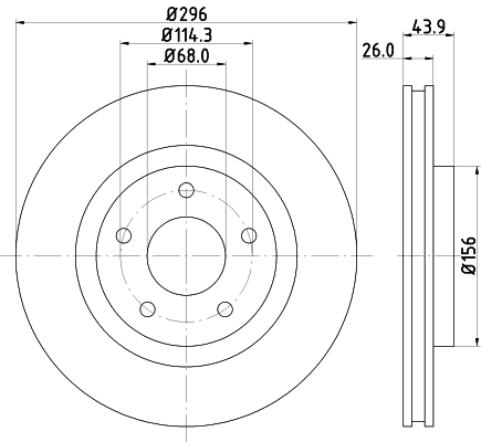 8DD355114601 HELLA Discos