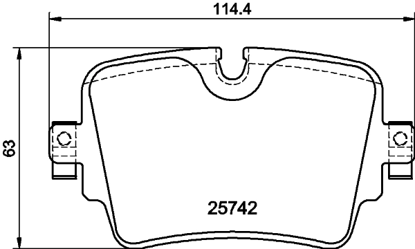Pastillas de freno traseras T2R12793 Jaguar