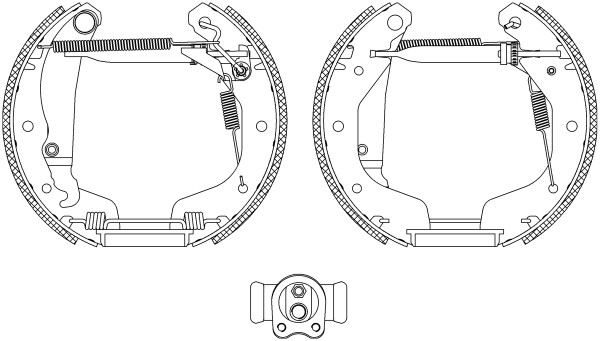 Zapatas de freno de tambor traseras General Motors 93187555 precio, desde 29,59 EUR