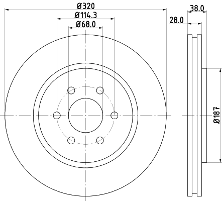 8DD355119001 HELLA Discos