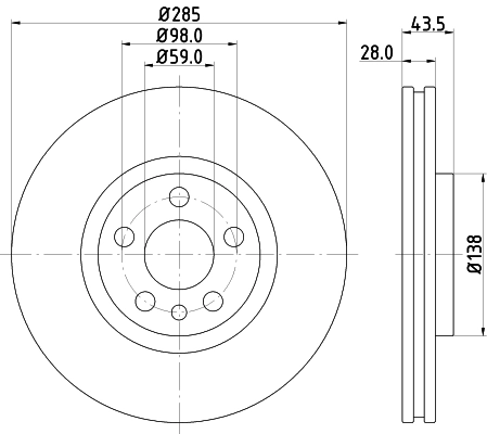 8DD355108761 HELLA Discos