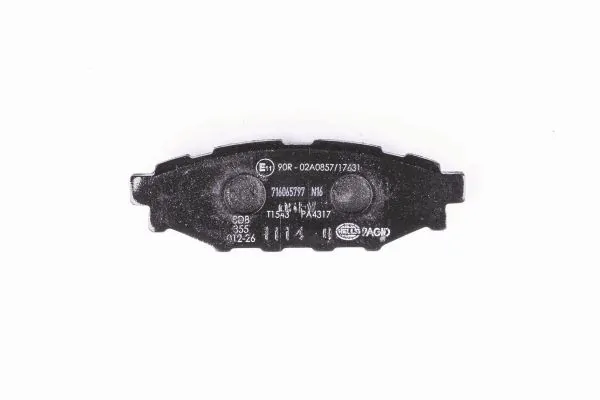 Comprar 8DB355012261 HELLA Pastillas de freno traseras