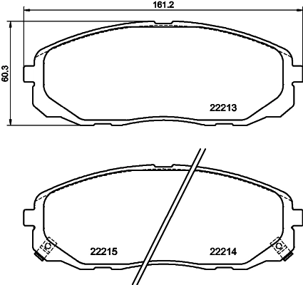 Pastillas de freno delanteras Hyundai/Kia 58101A9A20